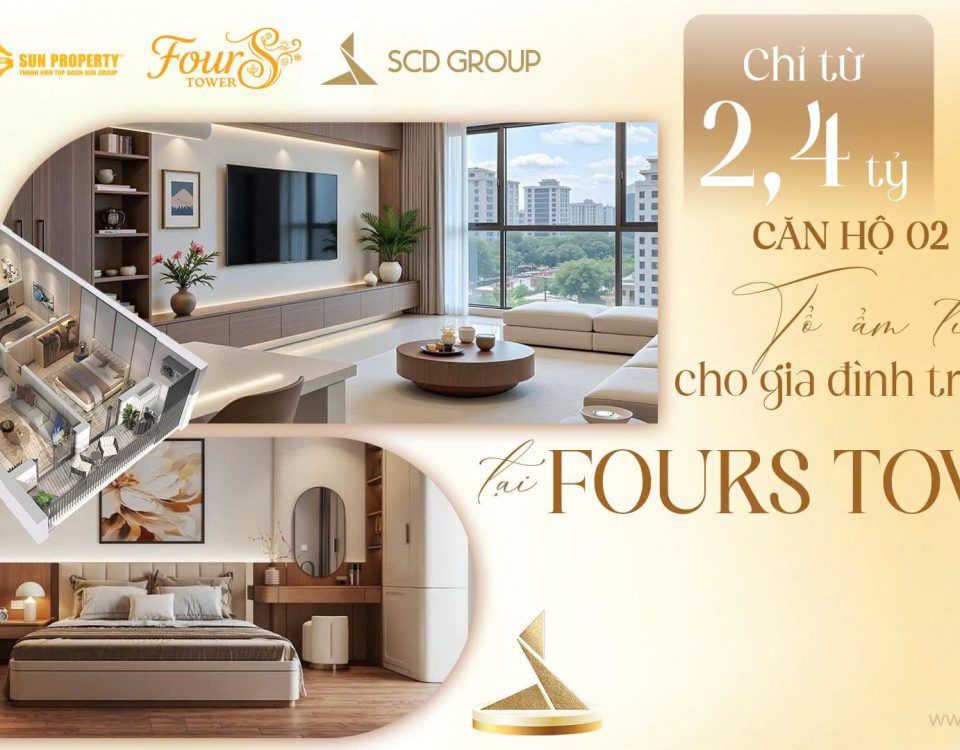 Căn hộ 2 phòng ngủ FourS Tower F2 – Không gian sống tiện nghi cho gia đình trẻ 2